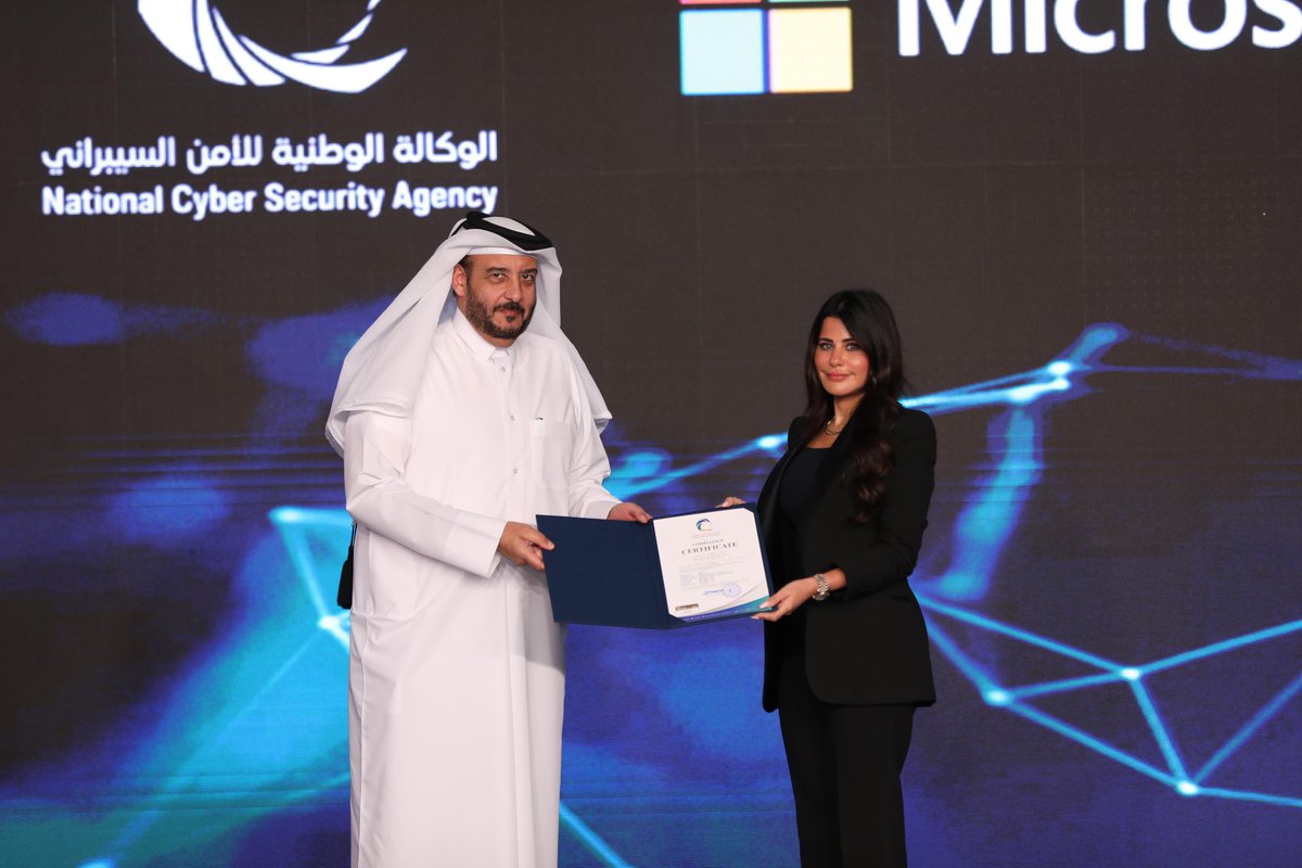 microsoftqatar's tweet image. We&apos;re proud that #MicrosoftCloud Datacenter in Qatar is now National Information Assurance certified from NCSA.

We&apos;re committed to providing trusted cloud solutions to Qatar&apos;s organizations and continually improving our security &amp;amp; compliance.

#Innovate4Qatar #DataSecurity