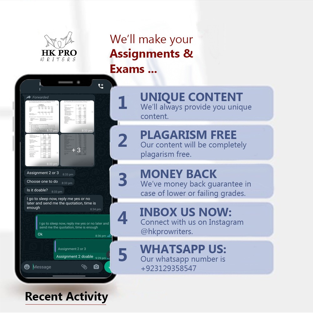 hkprowriters's tweet image. Today Task
Field:
#casestudy
Words:
3000
Time:
48 hours
Need help with your #casestudyassignment ? Inbox #hkprowriters and hire the most experienced #casestudywriter for yourself now.
.
Email : hkprowriters@gmail.com
Facebook: Hkprowriters
Whatsapp:+923129358547