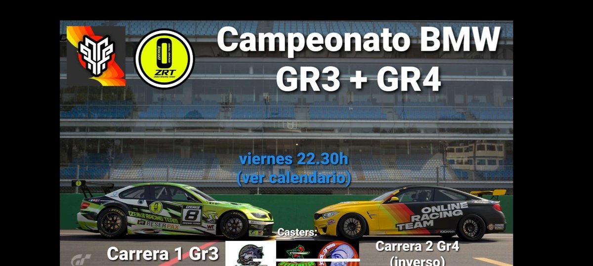 overtake68tv's tweet photo. Buenos días Guap@s
#raceday By @zeroracingteam &amp; @ScuderiaORT 
Campeonato BMW🏁
III GP Sardegna Trazado A
Dos Qualys dos carreras 
GR3 
GR4 Inverso.
22:30 abrimos directo ⬇️
https://t.co/IiVfcAXwj8
 Teas una semana de descanso 
Pilotos al 100%
Os esperamos 
Let's have fun guys😜 https://t.co/kyMTLefx8O