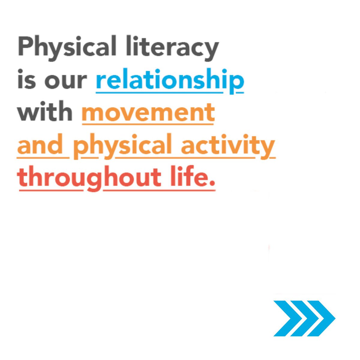 Every child and young person has the right to be active #unitingthemovement #physicalliteracy #confidentchildren