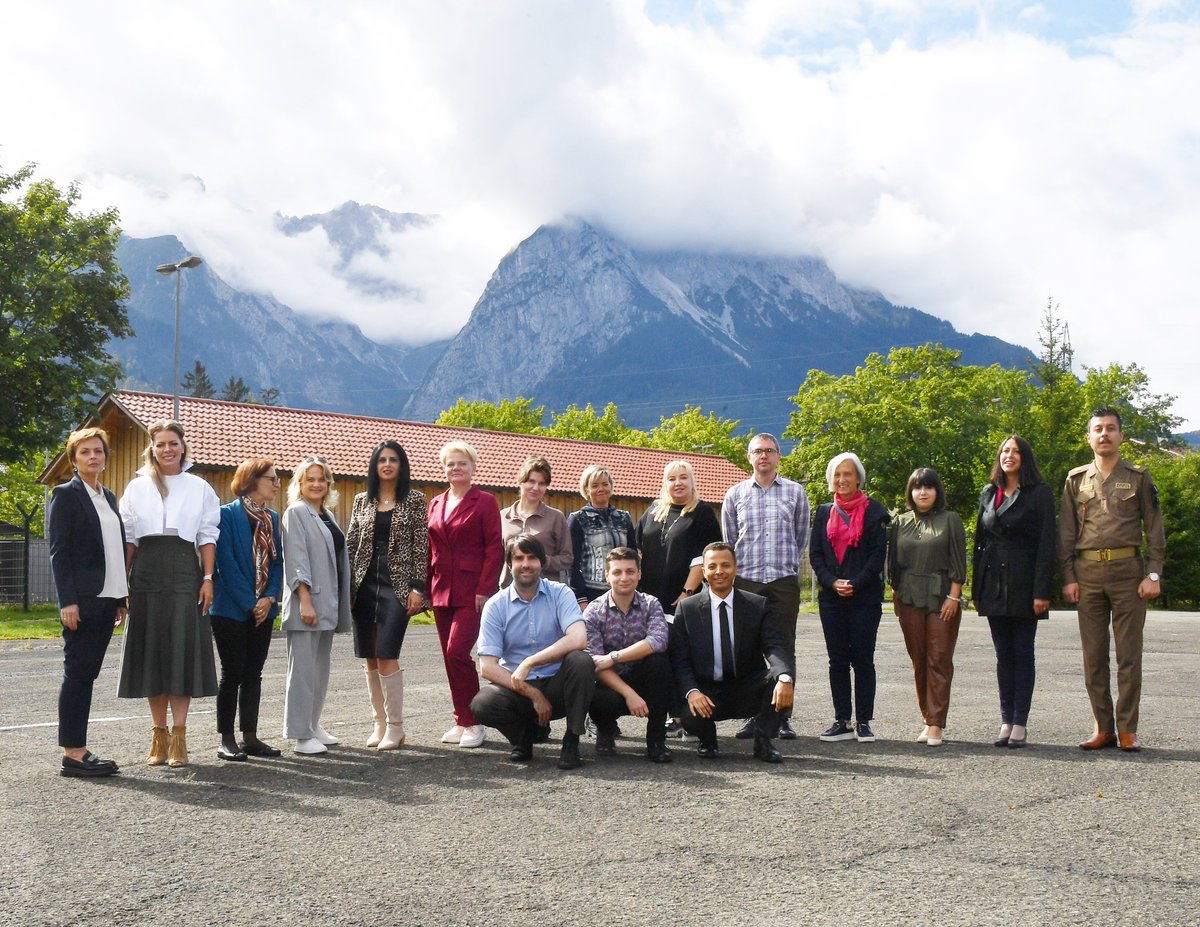 Marshall_Center's tweet photo. Last week, #GCMC’s Partner Language Training Center Europe wrapped up their English Teaching Faculty Development Workshop. The 14 participants from over 10 countries applied the principles of reflective and microteaching, and were then video recorded for review. #PLTCE https://t.co/lXOyLybBVr