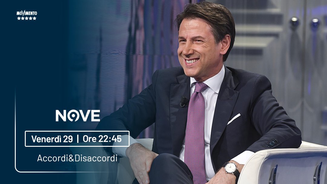 Questa sera sarò ospite a #AccordiEDisaccordi. Dalle 22.45 sul @nove