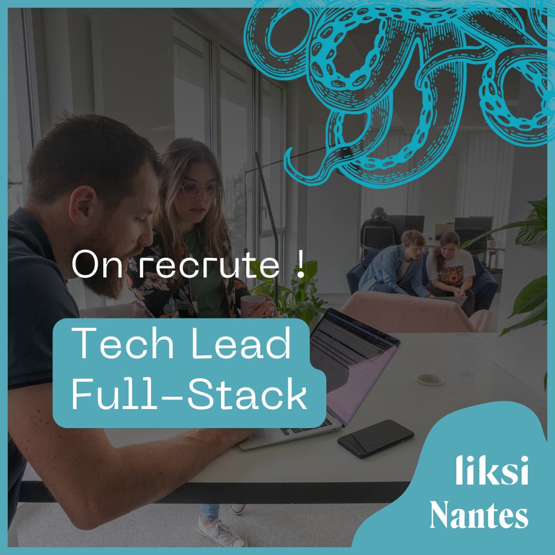 🚨📣 LIKSI NANTES | #offredemploi ! 📣🚨

👨‍💻 #TechLead #FullStack
📍 #Nantes 🌇
💼 #CDI 🔒

Vous souhaitez travailler aux côtés d'experts et de passionnés et de participer au développement de beaux projets ?

Postulez ici : 👉urlz.fr/nNXW👈

#recrutement #nantes #IT