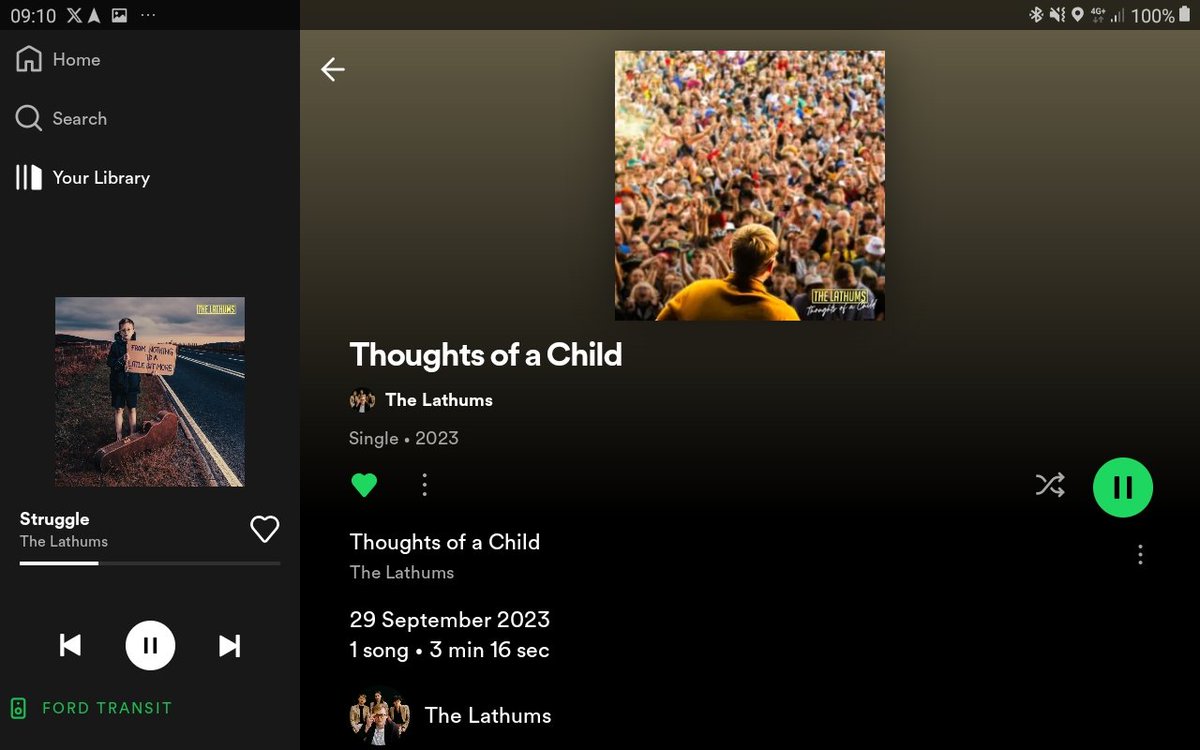 Chris77rotter's tweet photo. Congrats to @Matty_Murphy , I love seeing the full band and JK on the credits to #thoughtsofachild new tune out now by @TheLathums https://t.co/wXGS0GtzPD