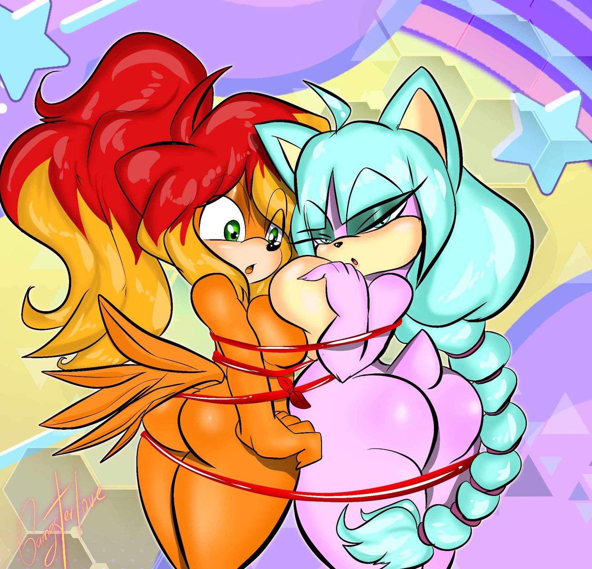 Whoops! Looks like there’s been some sort of mishap for the birthday gal.

OC belongs to <a href="/Phosmut/">Phosmut 🔞 (Under Construction)</a>  and art was done by Dan Gangsterlove