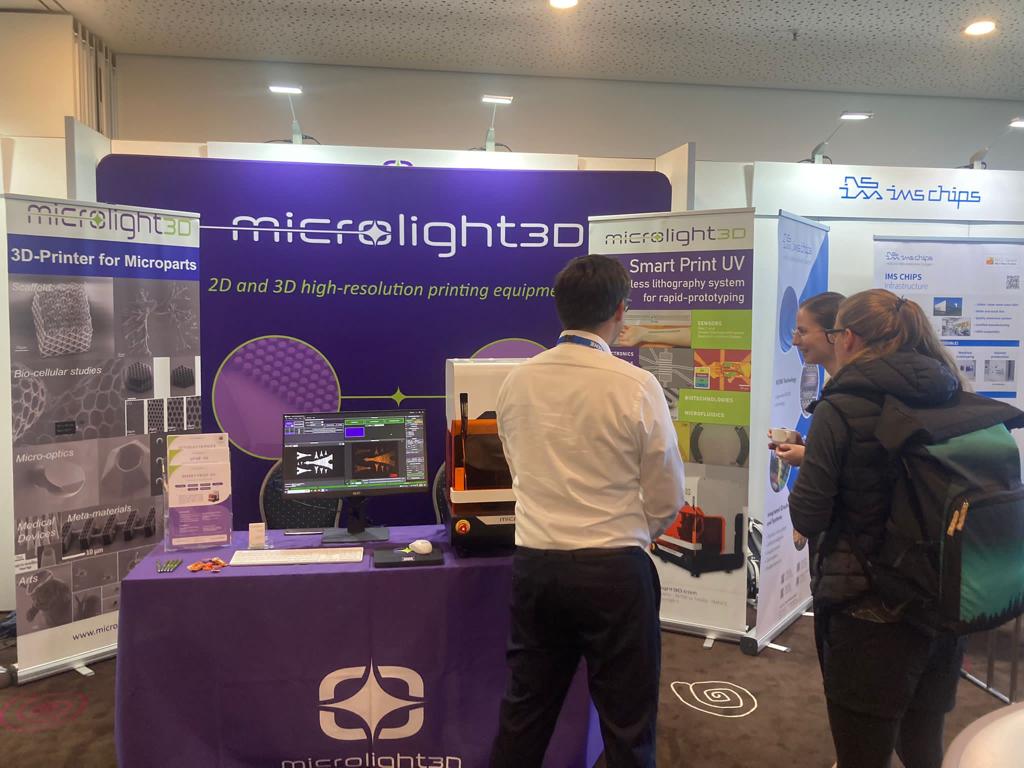 The 49th edition of the MNE conference, which took place in Berlin, ended on Thursday 28 September with a high level of participation. This is just a farewell, as we'll be back next year in Montpellier from 16-19 September 2024 to present, our high-resolution printing machines.