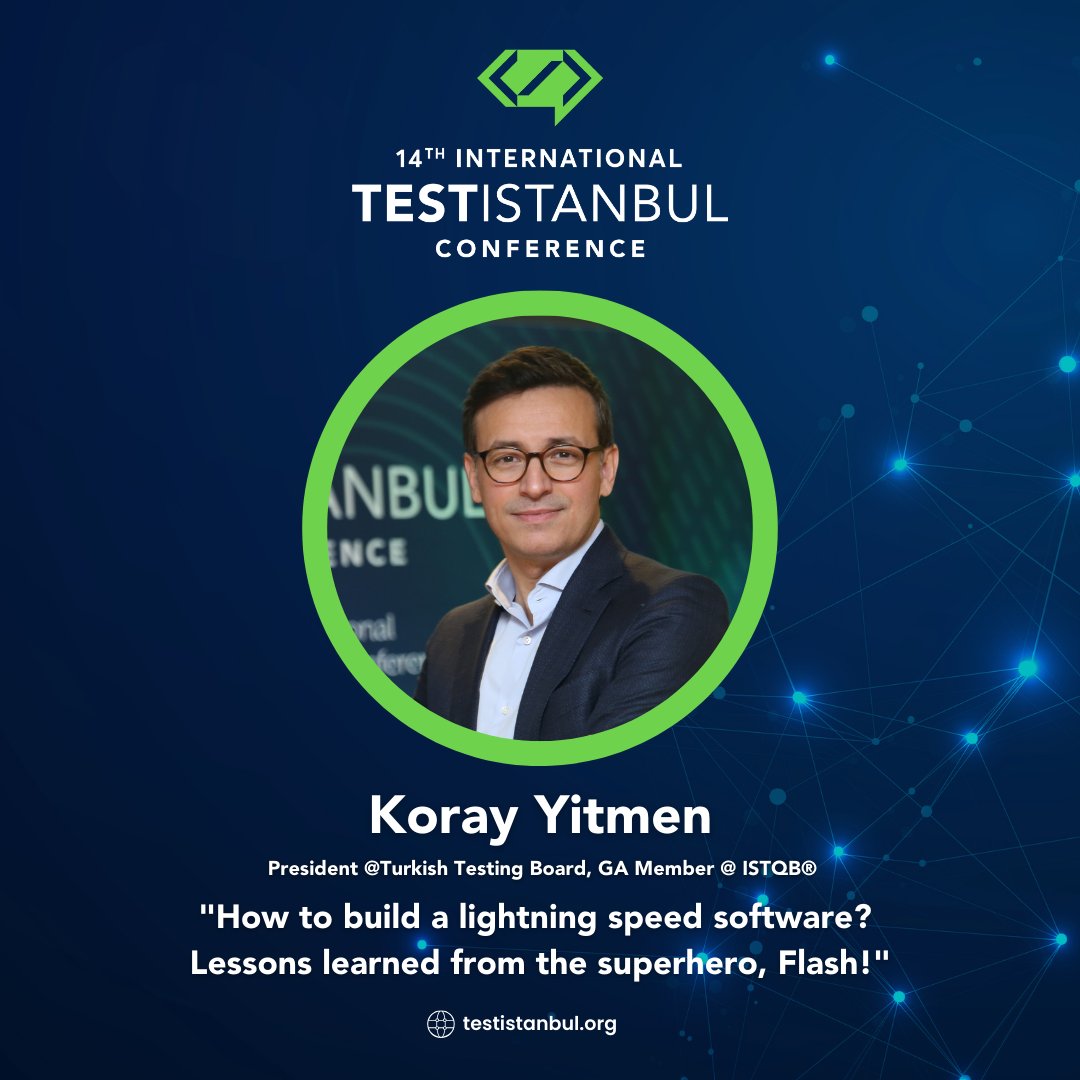 testistanbul's tweet image. The program of 14. Test Istanbul Conference is released! testistanbul.org/2023-program/ → The conference will start with Koray Yitmen&apos;s opening speech: &quot;How to build a lightning speed software? Lessons learned from the superhero, Flash!&quot; #SoftwareTesting #TestIstanbul2023
