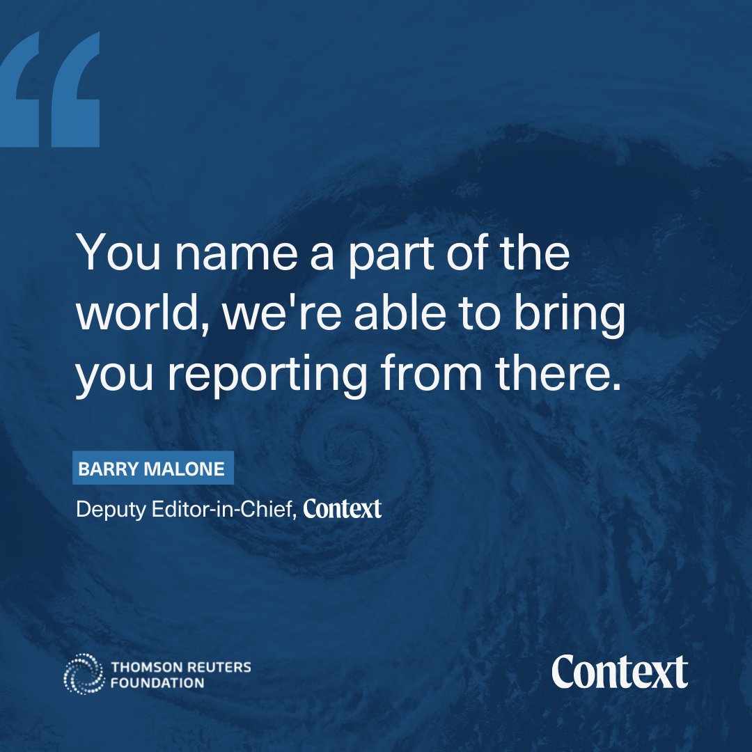 Thomson Reuters Foundation (@trf) on Twitter photo 🎂 Our media platform <a href="/ContextNewsroom/">Context News</a> turns 1⃣ today!
Grounded in our legacy of world-class journalism, our reporting contextualises how critical issues and events affect people, society and the environment.
Here’s what sets our reporting at Context apart. 🧵 🎂 Our media platform <a href="/ContextNewsroom/">Context News</a> turns 1⃣ today!
Grounded in our legacy of world-class journalism, our reporting contextualises how critical issues and events affect people, society and the environment.
Here’s what sets our reporting at Context apart. 🧵
