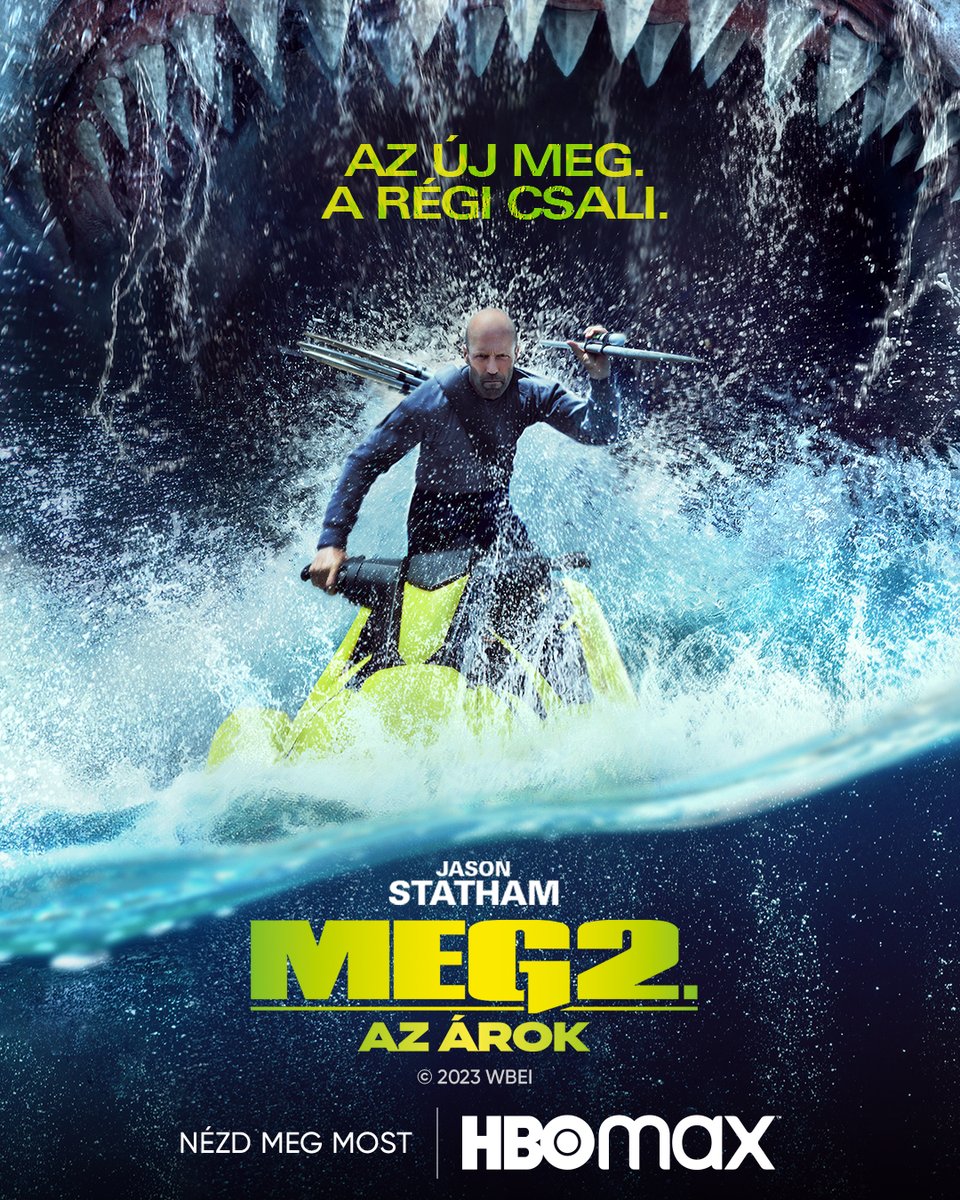 Harapj rá.

A Meg 2. – Az árok elérhető az HBO Maxon. #Meg2TheTrench