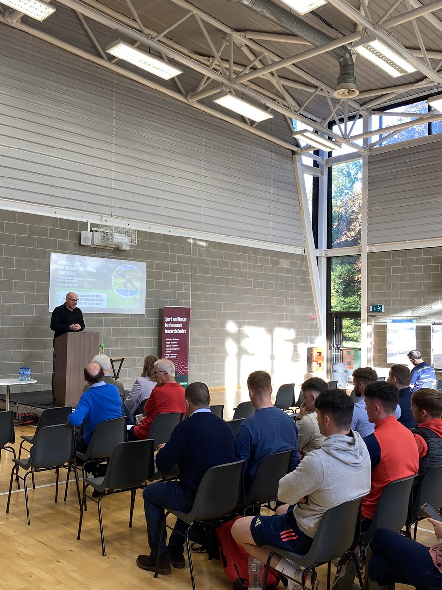 SportHumanPerf's tweet photo. Giles Warrington launches the National Sport and Human Performance Conference in @PessLimerick 

#NSHPC2023 #SHPRC https://t.co/1Y9yGywm2L