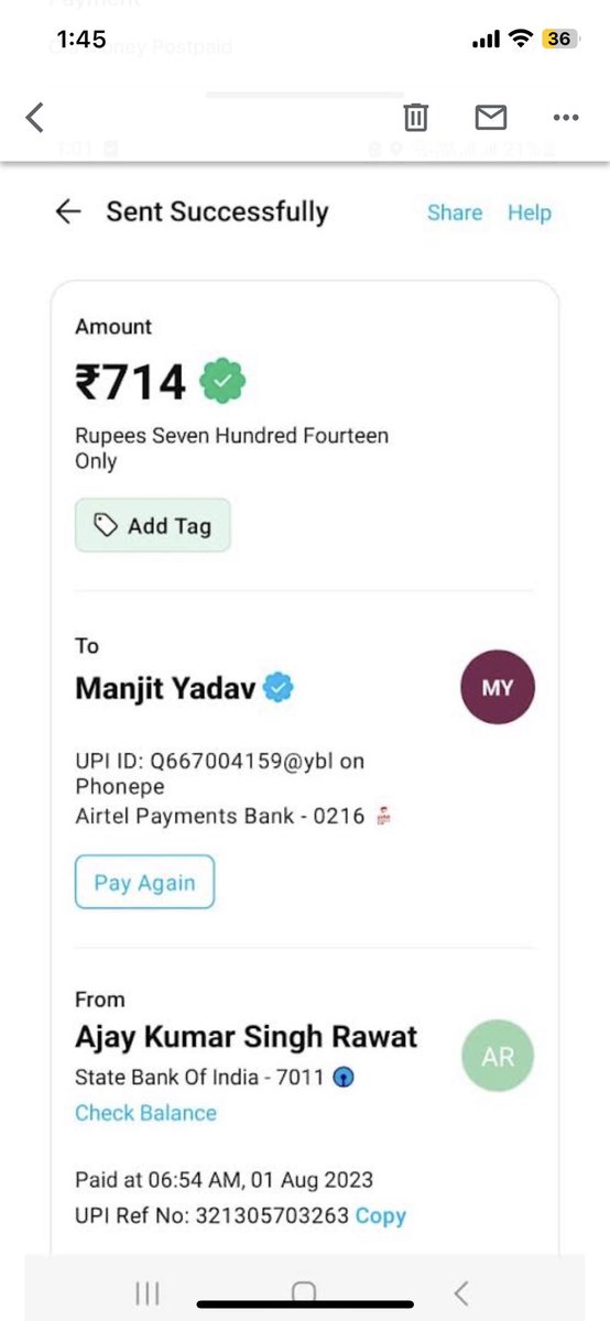 Devashish_S_R's tweet photo. @Olacabs . I had booked the cab on behalf of my father, and the total fare was confirmed at 714 rupees. However, the driver took advantage of the situation and charged my father the same amount (714 rupees) through UPI when the payment for the ride was set as OLAPOSTPAID. https://t.co/EaAG9Xs5Ac