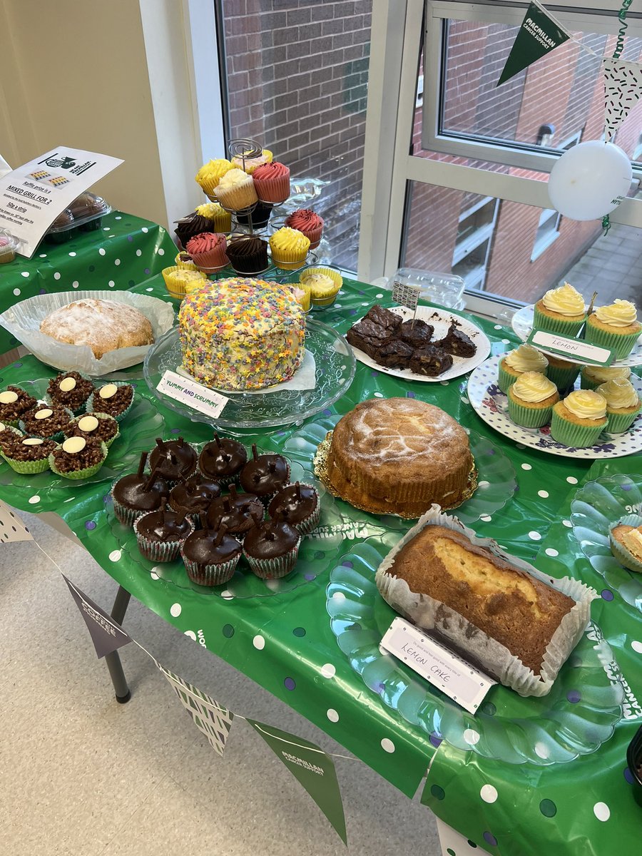 ArmleyMedical's tweet photo. Our annual Macmillan coffee morning 💚💚
#MacmillanCoffeeMorning 
QR code link below for anyone who doesn’t carry cash or wants to donate online 

https://t.co/K9uhDjpHk1 https://t.co/mN4uQeJpKc