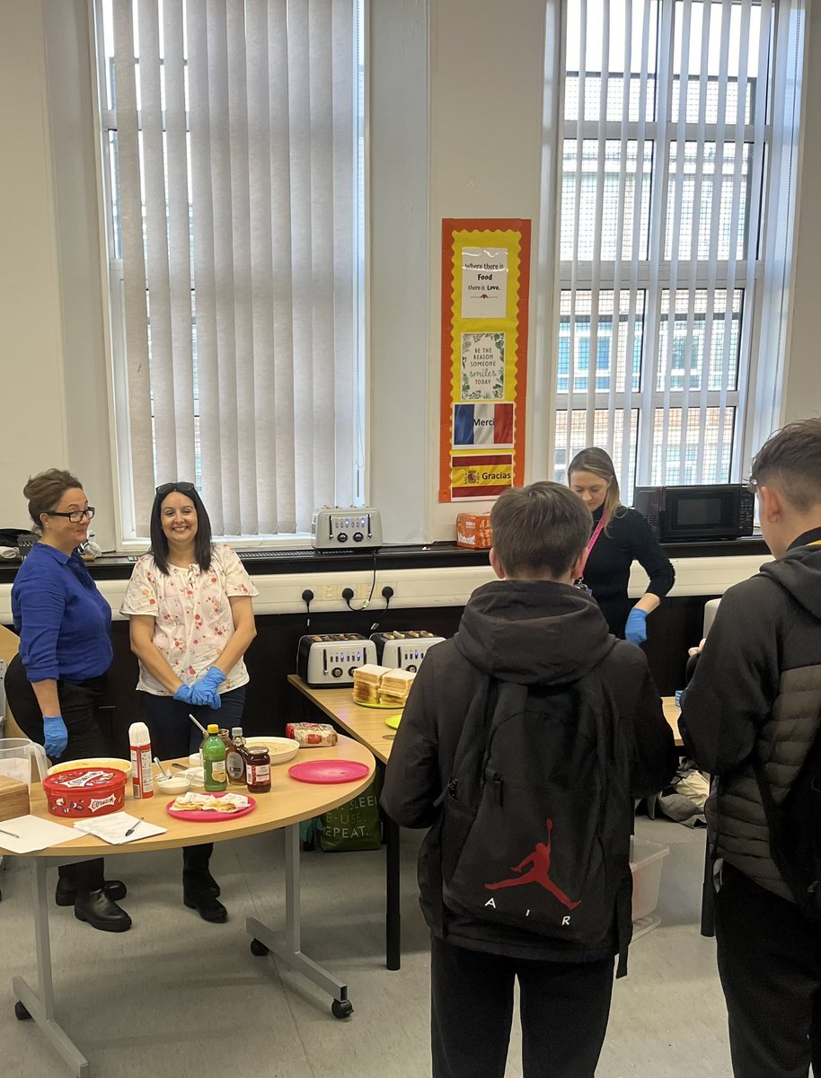 Mme Wiggins (@mmekwiggins) on Twitter photo Breakfast Club with a twist 🇫🇷 🇪🇸
We couldn’t have just one day celebrating languages, so we choose the whole week!
Crêpes galore, hot chocolate, tea, toast, coffee and smiles all served up to our amazing pupils 🎉 <a href="/BellshillA/">Bellshill Academy</a> Breakfast Club with a twist 🇫🇷 🇪🇸
We couldn’t have just one day celebrating languages, so we choose the whole week!
Crêpes galore, hot chocolate, tea, toast, coffee and smiles all served up to our amazing pupils 🎉 <a href="/BellshillA/">Bellshill Academy</a>