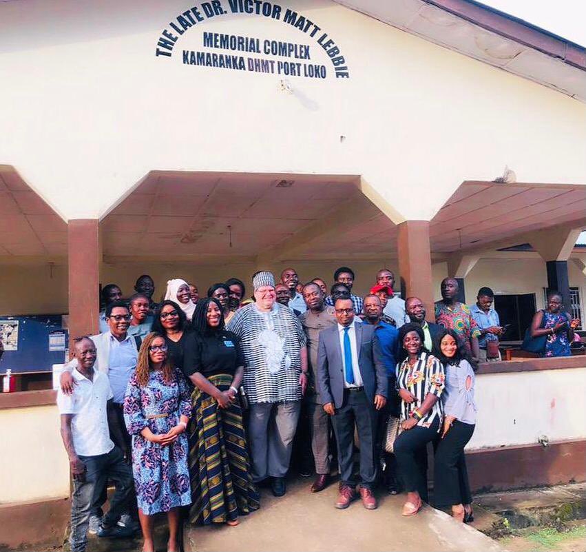 Ambassador Bryan Hunt was in Port Loko yesterday to learn more about U.S. funded projects in that part of the country. The Ambassador visited the Port Loko District Health Medical Team office where he learned more about USG supported health projects including investments to