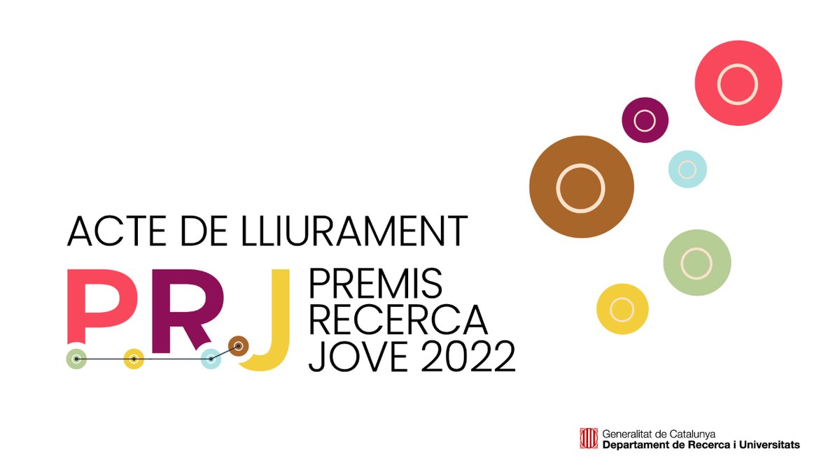 recercauniscat's tweet photo. 📌Avui, a les 17.00 h, acte de lliurament del Premis de Recerca Jove #PRJ22

🏛 Hi assistiran el #president @PereAragones, el #conseller @QuimNadal i la #consellera @AnnaSimo

📲 Es podrà seguir en línia aquí:
🔗https://t.co/B8YGPFn0uP

#PremisdeRecercaJove @govern @educaciocat https://t.co/X81AZUIMGf