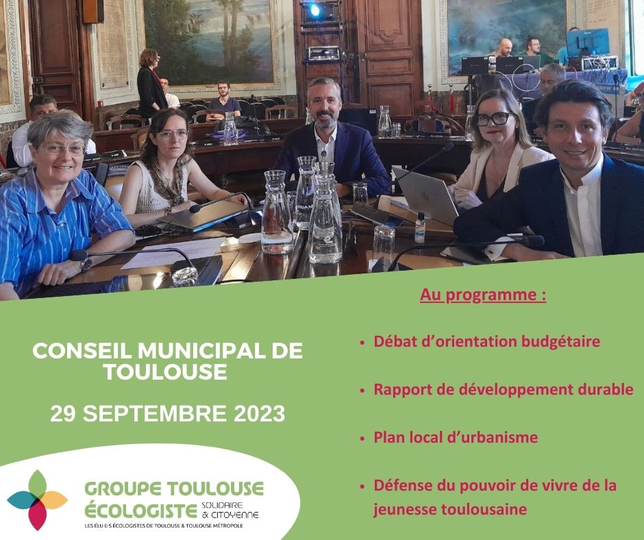Le Conseil municipal de #Toulouse a démarré ce matin ! #CMToulouse

Déroulez ce fil tout au long de la journée pour suivre nos interventions⤵️

📽️Pour visionner en direct les débats : metropole.toulouse.fr