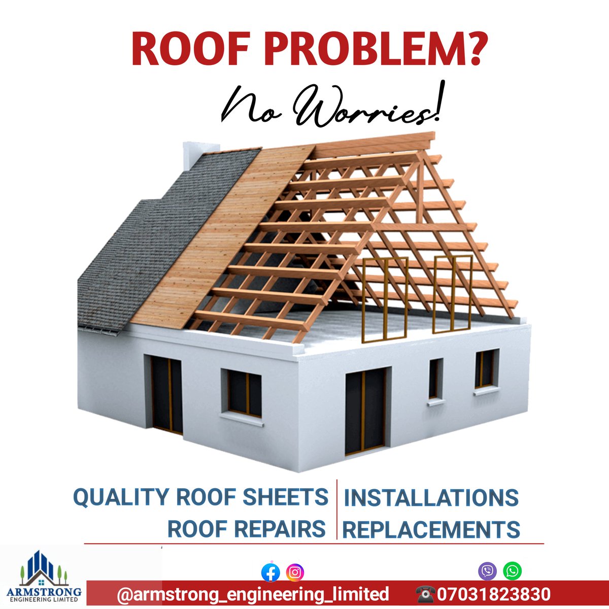 Roof maintenance culture is very important🧰👷
#construction #architecture #constructionindustry #BuildingMaterials #nigeria #business #roofingcompany #roofing #roofreplacement #roofer #roofingexperts #roofcleaning #woodworking #woodwork #civilengineering #ArmstrongRoofing