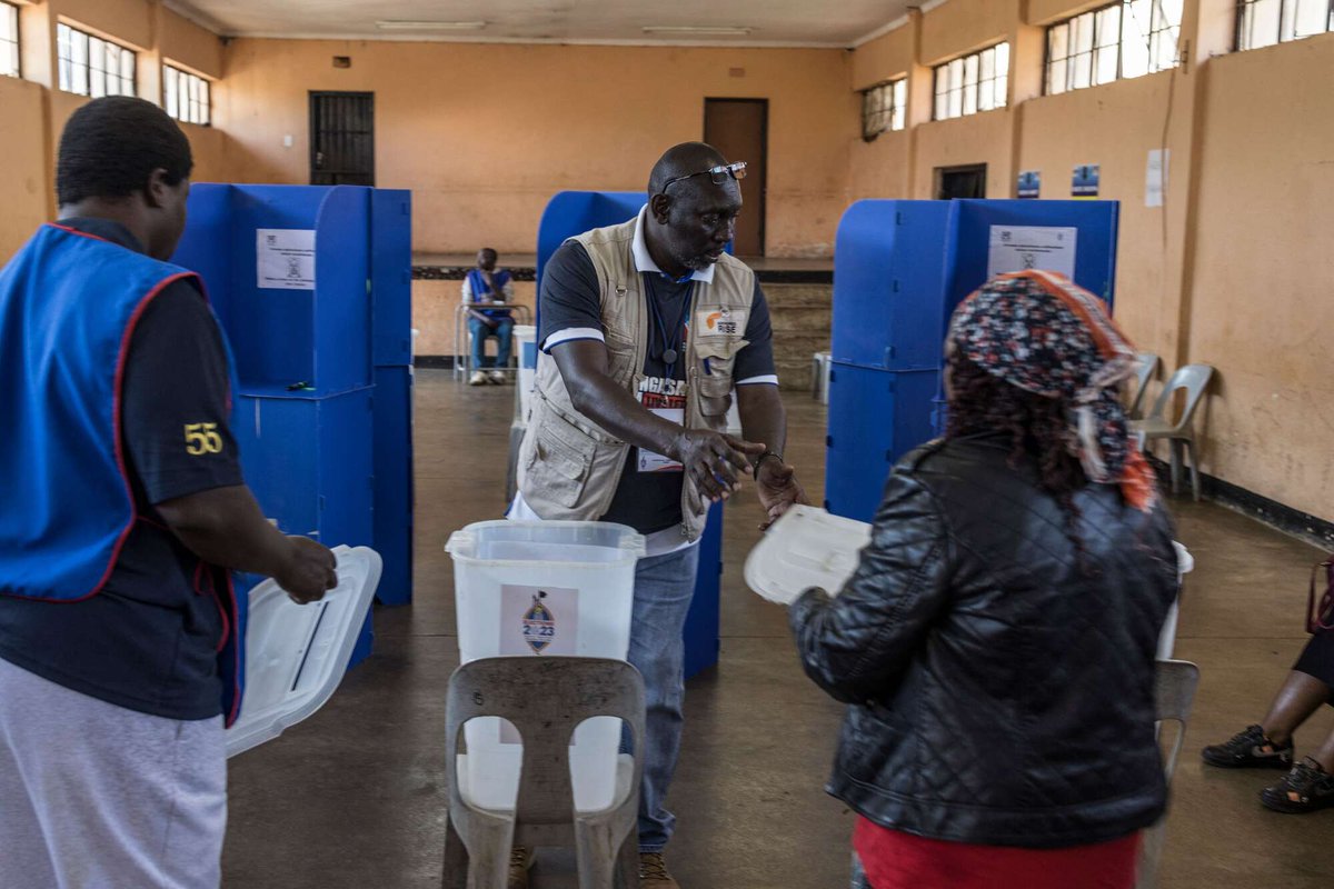 1/ Voters in #Eswatini will cast their ballots on Friday in parliamentary #elections whose outcome will make little difference to the politics of a country controlled by Africa's last absolute #monarch. #AfricaElections #SwazilandElections