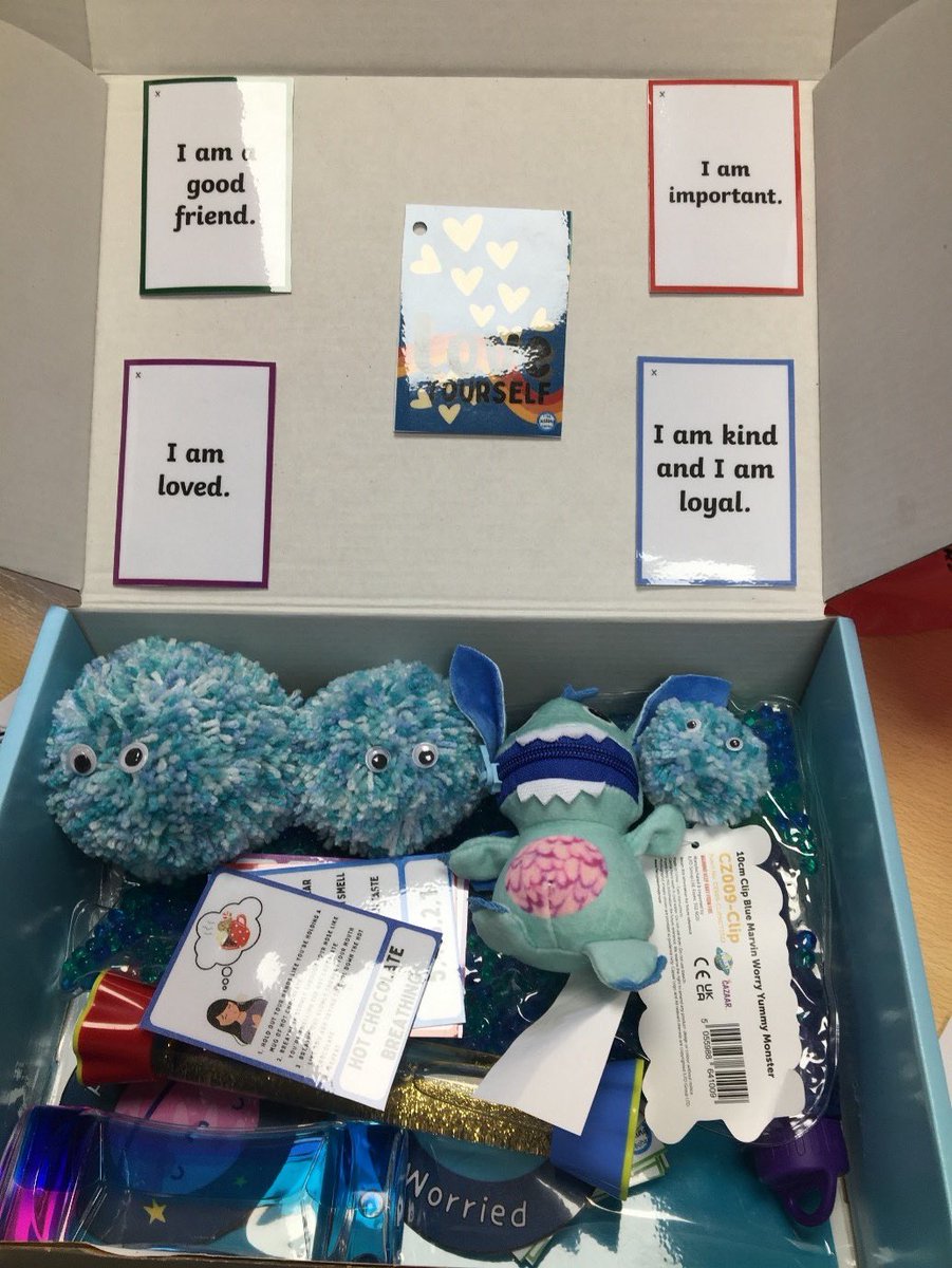 This week we have been focusing our page on #WellbeingToolkits to help manage big or difficult emotions 📦 🧠 Our post today includes some amazing wellbeing toolkits that have been created by children and young people in Dorset! 💛⭐️