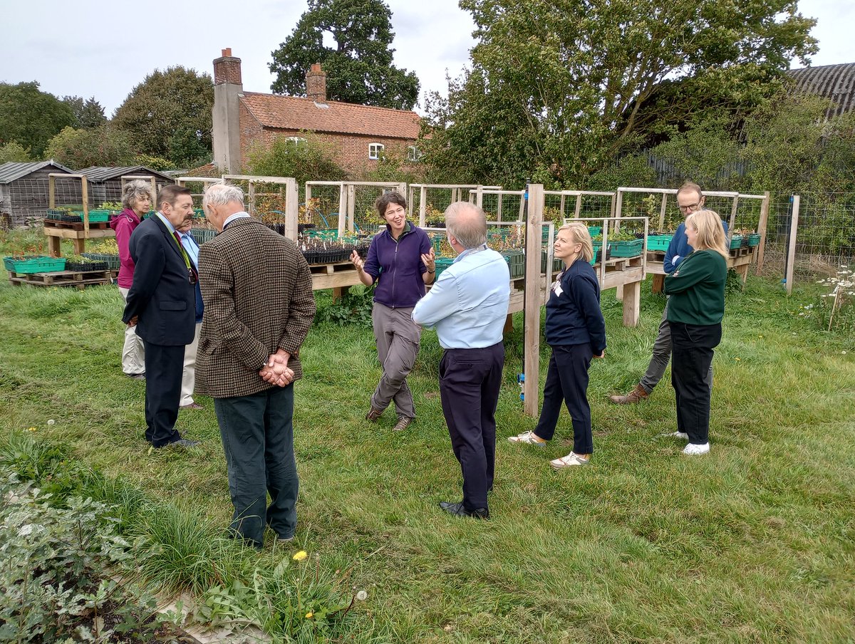 RobinHanley1's tweet photo. Super to welcome members of the. @NorfolkMuseums Joint Museums Committee and Development Foundation to @GressenhallFW yesterday to hear about the exciting developments in our new Community Tree Nursery, as part of the wider Gressenhall Environment Hub. @NorfolkCC @ace_national https://t.co/tFXBWMZv5g