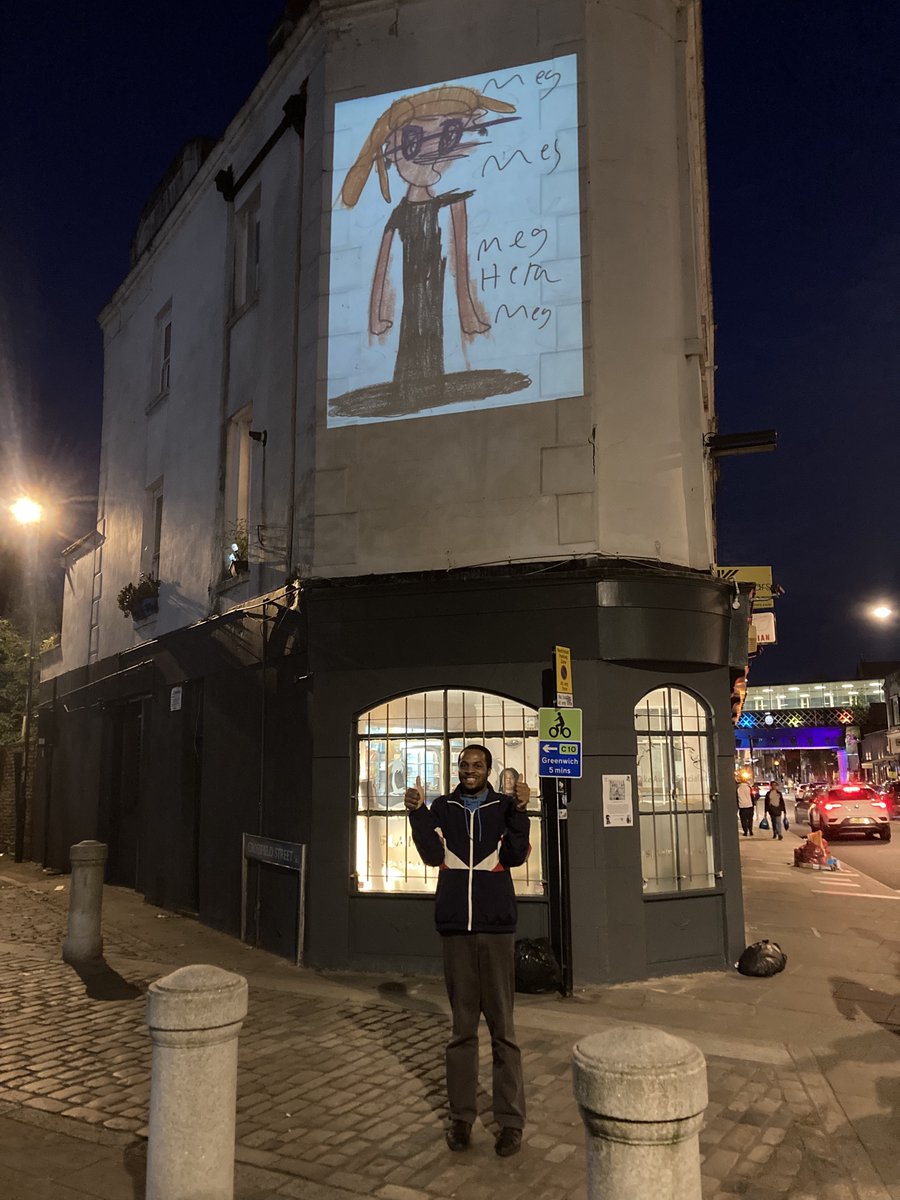 Heart n Soul (@heartnsoulart) on Twitter photo “I like it, it’s good, YES!” - Samuel after seeing his portraits projected on Deptford High Street! 📽️ Make sure you head over near St Paul’s Church tonight from 8pm to see them as part of <a href="/deptfordx/">Deptford X</a> “I like it, it’s good, YES!” - Samuel after seeing his portraits projected on Deptford High Street! 📽️ Make sure you head over near St Paul’s Church tonight from 8pm to see them as part of <a href="/deptfordx/">Deptford X</a>
