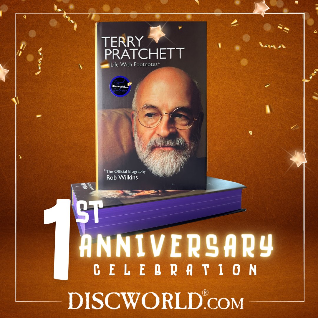 Today we celebrate the one year anniversary of Rob Wilkins', multi-award winning, 'TERRY PRATCHETT: A Life With Footnotes'. It's been a remarkable year. One year on... bit.ly/48ygC9p #Discworld #TerryPratchett #ALifeWithFootnotes