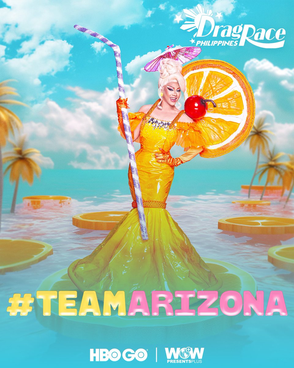 Drag Race Philippines (@dragraceph) on Twitter photo Are you #TeamArizona? 🍹👑
Like, repost, and use the hashtag if you want <a href="/arizonabrandy/">Arizona Brandy 🍹🧡🍊</a> to be crowned the champion of #DragRacePH! 🇵🇭
🇵🇭 <a href="/wowpresentsplus/">WOW Presents Plus</a> & <a href="/HBOAsia/">HBO Asia</a>
🌎 <a href="/wowpresentsplus/">WOW Presents Plus</a> worldwide
20% off 1st month w/ code: PHILIPPINES 🌴➡️ bit.ly/46LDjq6 Are you #TeamArizona? 🍹👑
Like, repost, and use the hashtag if you want <a href="/arizonabrandy/">Arizona Brandy 🍹🧡🍊</a> to be crowned the champion of #DragRacePH! 🇵🇭
🇵🇭 <a href="/wowpresentsplus/">WOW Presents Plus</a> & <a href="/HBOAsia/">HBO Asia</a>
🌎 <a href="/wowpresentsplus/">WOW Presents Plus</a> worldwide
20% off 1st month w/ code: PHILIPPINES 🌴➡️ bit.ly/46LDjq6