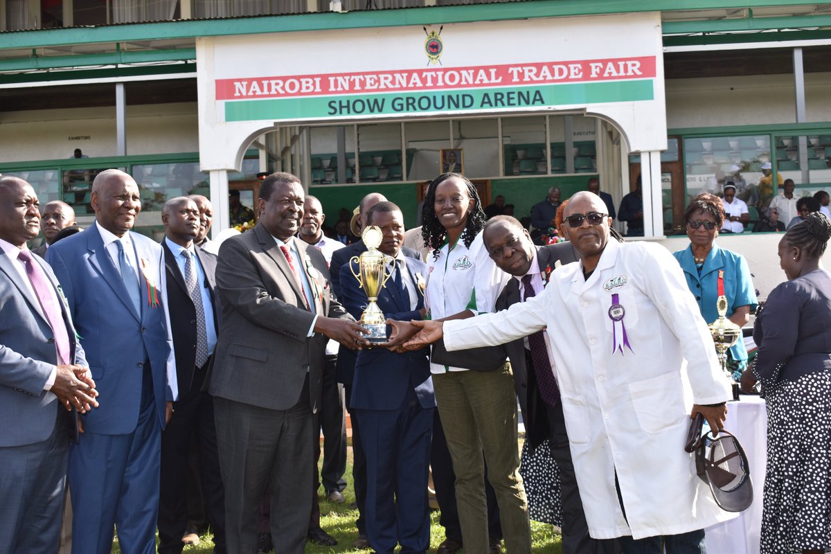 kalromkulima's tweet photo. We are delighted to have been awarded trophies for The Best Seed Producing and Marketing category by @MusaliaMudavadi at NITF 2023. In the livestock section we had champions in Sahiwal &amp; Crossbreeds both for Beef and Dairy and different categories for goats and pigs breeds. https://t.co/OAtldWZTA7