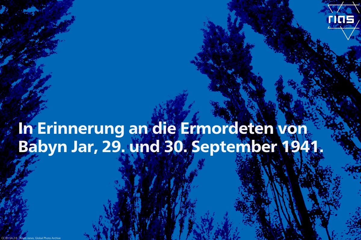 Im Gedenken: Heute vor 82 Jahren begann das Morden in der Kiewer Schlucht #BabynJar. An zwei Tagen wurden 33.771 Jüdinnen und Juden erschossen, bis zur Befreiung Kiews im November 1943 Tausende weitere.
#WeRemember #Gedenken

Weitere Informationen: babynyar.org/en/history