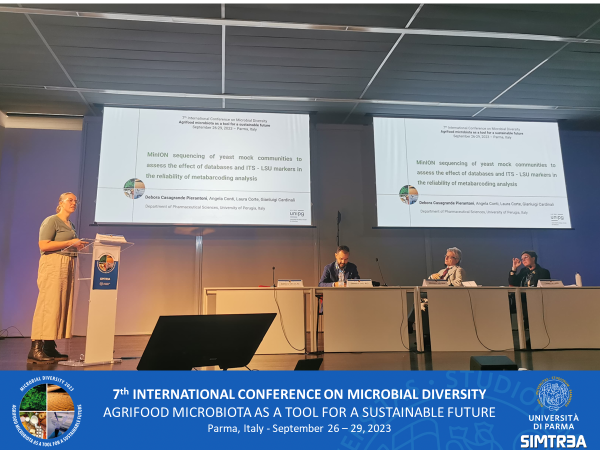 MD Parma 2023 (@mdparma2023) on Twitter photo Dr. Debora Casagrande Pierantoni from <a href="/UniperugiaNews/">Università degli Studi di Perugia</a> showing her results relative to "MinION sequencing of yeast mock communities to assess the effect of databases and ITS-LSU markers on the reliability of metabarcoding analysis" at #md2023 Dr. Debora Casagrande Pierantoni from <a href="/UniperugiaNews/">Università degli Studi di Perugia</a> showing her results relative to "MinION sequencing of yeast mock communities to assess the effect of databases and ITS-LSU markers on the reliability of metabarcoding analysis" at #md2023