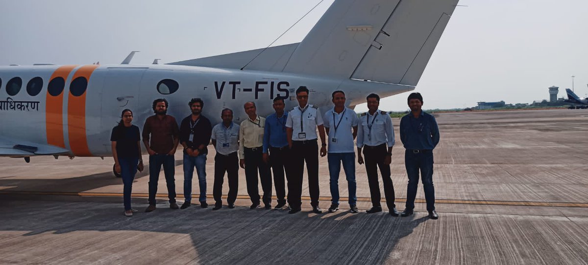 aaistvairport's tweet image. The newly inducted FIU, B-360 Aircraft (VT-FIS) arrived Surat Airport for verifying IAL procedures post GP trans-installation work. FIU team carried out checks for  IAL procedures in order to comply the commissioning of Glidepath.
#IALprocedure #Glidepath
@AAI_Official @aairedwr