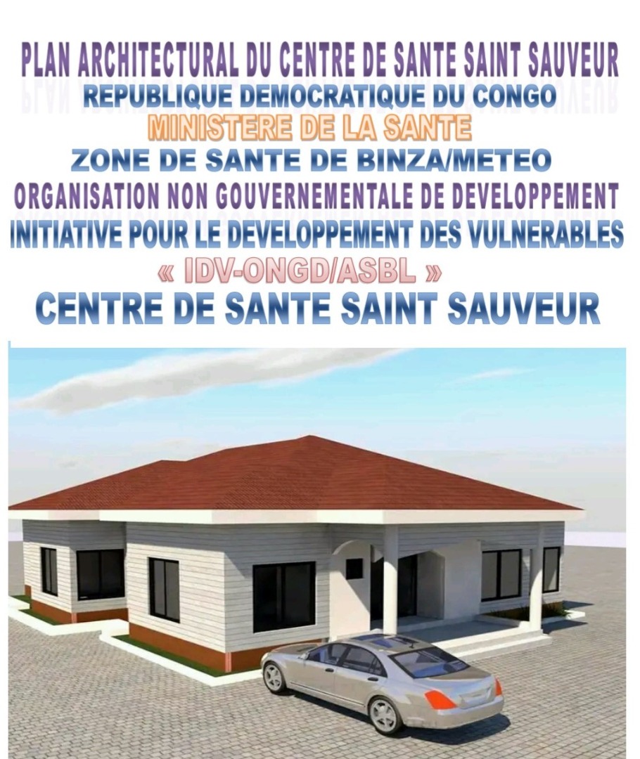 IDV-ONGD/ASBL accompagne les vulnérables en Rdc .cette année nous avions un projet de la construction de notre centre de santé dénommé CENTRE DE SANTE SAINT SAUVEUR.
Nous cherchons un partenaire pour nous aider à financé.👇👇👇👇👇👇👇👇👇
+243818217184
