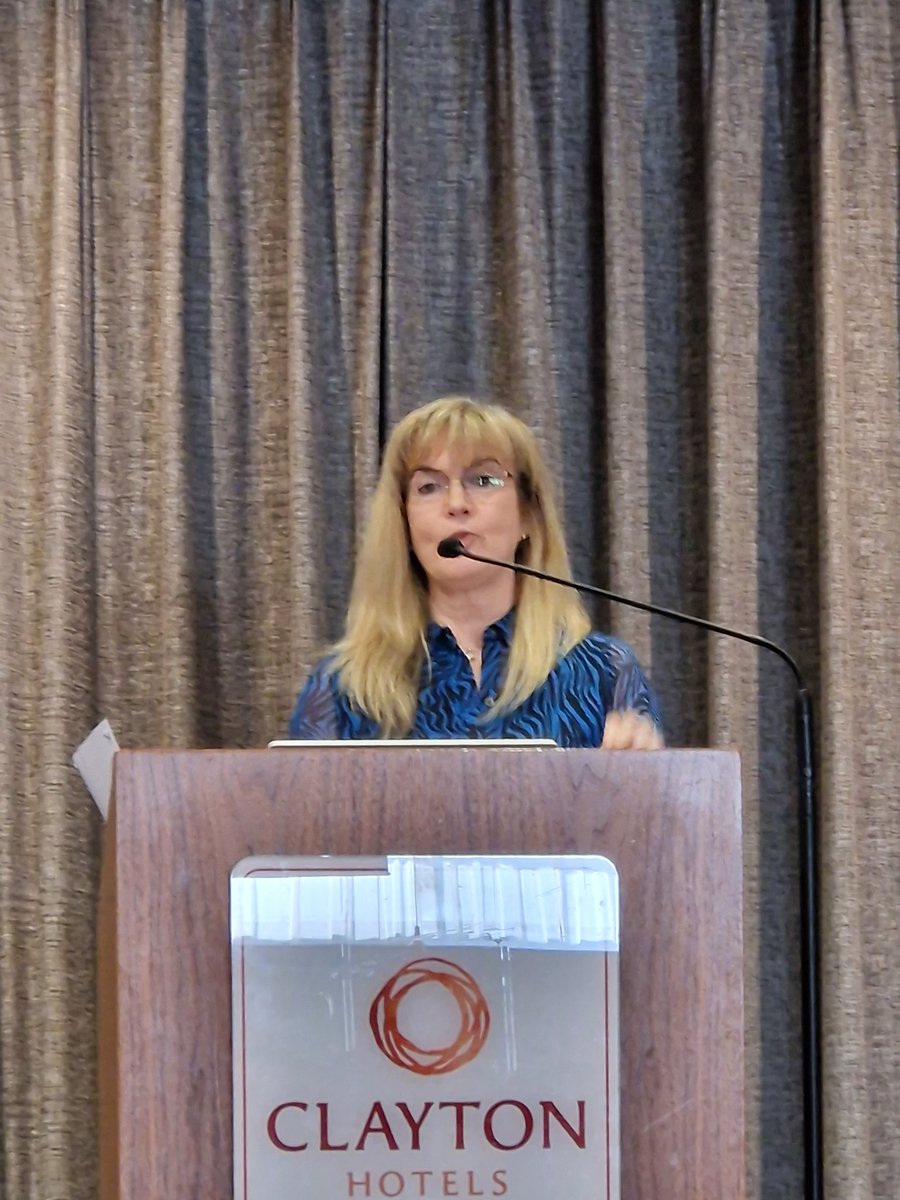 Professor Aine Carroll Chair of IFIC (Intnl Foundation for Integrated Care) discussing the need for #PrimacyNotParity of #CommunityCare and viewing health are relating to #HumanBeingsInHumanSystems  #PersonCentredCommunityCare #ECCConference2023 @HSECHO7 @DMHospitalGroup
