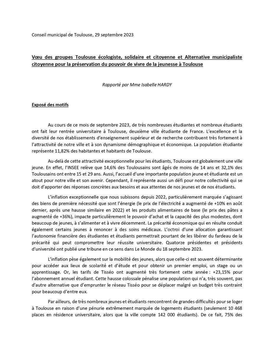 Groupe élu·es écologistes de Toulouse & Métropole tweet media