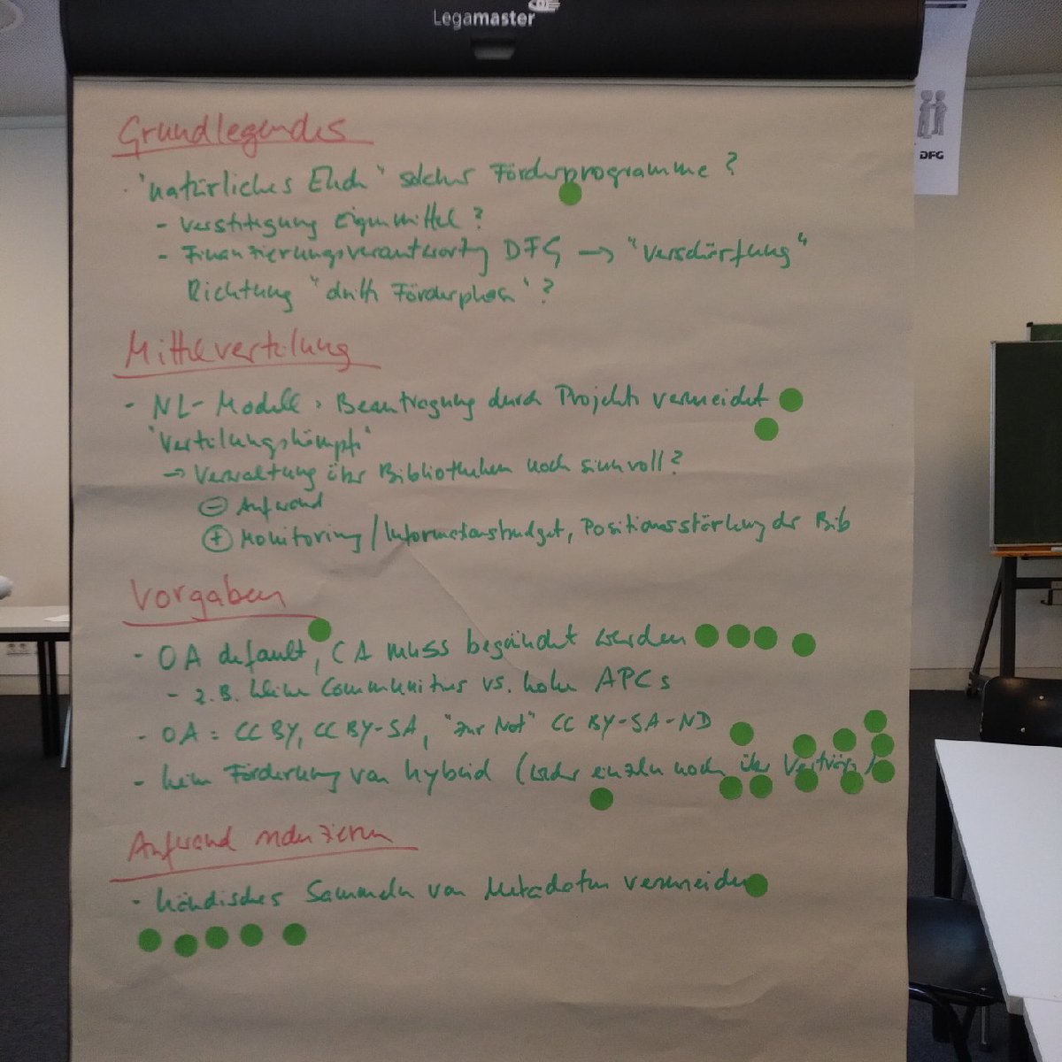 v_i_o_l_a's tweet photo. ... und dies dazu diskutiert. die #DFG wird das thema weiter bearbeiten und zu gegebener zeit zu weiteren austauschrunden einladen.
#oat23 #workshop8 https://t.co/sNyBVEIieQ