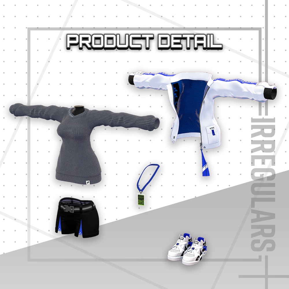 IncIrregulars's tweet photo. 【新商品販売開始】
『IRREGULARS STUDIO』
VRChat向けオリジナル3Dモデル
『Primal Door』販売開始
https://t.co/R9rRJq8Xrq
対応アバター：桔梗、マヌカ
単品価格：1500円
フルセット価格：3000円
※セット価格は対応アバターが増え次第
価格を3500円に変更予定です
#IRREGULARS
#桔梗3D
#マヌカ3D

特徴
・服のパーツは全て個別脱着可能
・MA対応でワンタッチ導入
・胸シェイプキー対応

サポートや最新情報などは
公式Discordへ：https://t.co/i1W0MOxeBL

デザイン:エンゲツ
( https://t.co/terl6XaaYW ) 
モデリング:きりう（外部委託）
( https://t.co/Oq4Yod3o4X)
モデリング監修＆テクスチャ:エンゲツ
( https://t.co/terl6XaaYW ) 
アバター対応:QUASIS
( https://t.co/xpsbiwEzEl)
セットアップ:KRAPｰKEY
( https://t.co/v3K22at4sV )
