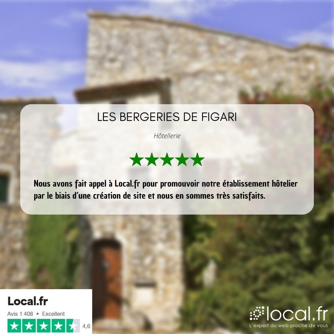 local_fr's tweet photo. Notre partenaire, Les Bergeries de Figari, établissement #hôtelier en Corse du Sud, nous a fait confiance pour créer son site internet. 
Nous leur avons concocté un site internet correspondant à leurs #envies.

Qu'attendez-vous pour appeler https://t.co/kMu1Btrbom? https://t.co/xmK53rhWFZ