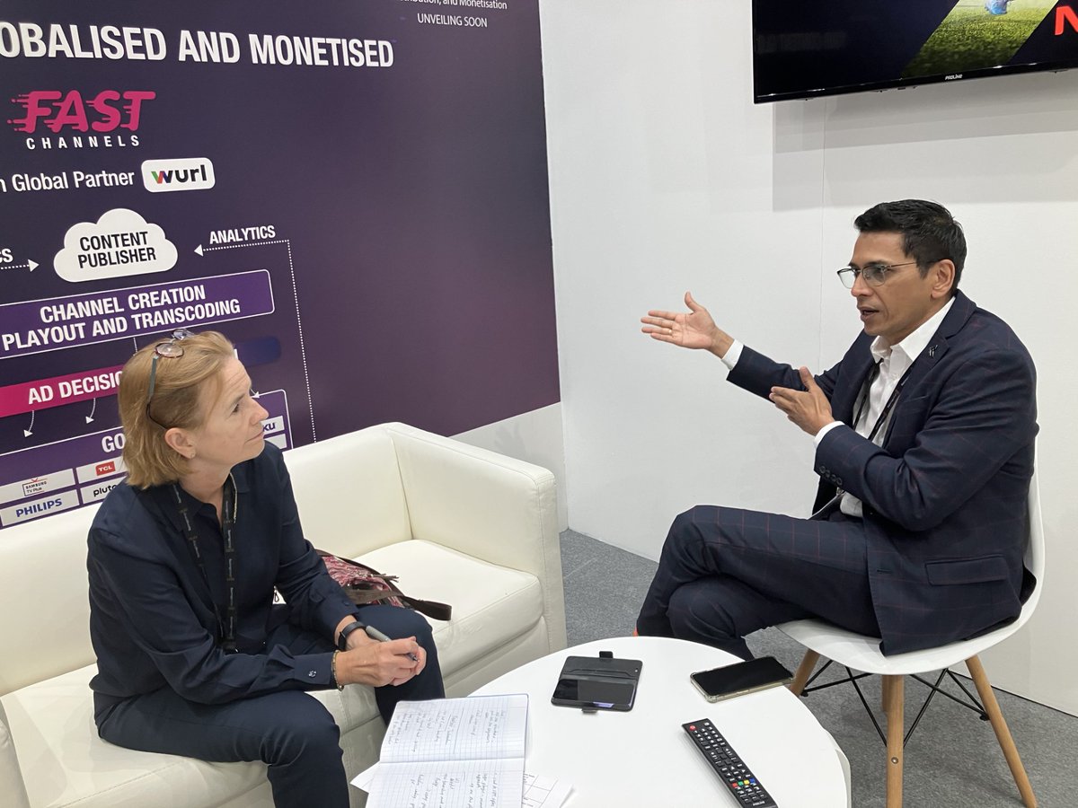 Planetcast_Intl's tweet photo. Venugopal Iyengar, COO, Digital, spoke with Anne Morris at @IBCShow 2023 to discuss the challenges and opportunities Planetcast has embraced in delivering live #IPL cricket.

Read more here:
https://t.co/FihSBiFW1a

#IBC2023 #Sports https://t.co/nJVlKynb5f