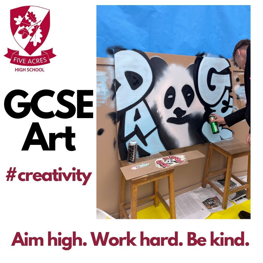 FiveAcresHigh's tweet photo. Plenty of inspiration to be found in our Year 11 GCSE Art class! Great to see so many of them really pushing themselves to come up with exciting concepts and ideas. #Creativity #BeMoreFive #Champions https://t.co/b6vVftlawT