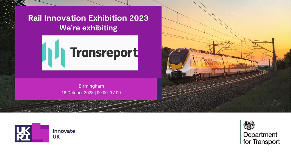 <a href="/TransreportUK/">TRANSREPORT</a> will be at the Rail Innovation Exhibition 2023 🚆! Transreport will showcase its Passenger Assist System as part of the Passenger Experience stream. Join us on 18 October for the latest in Rail Innovation. Register bit.ly/3PXjXb5 #RailInnovation2023