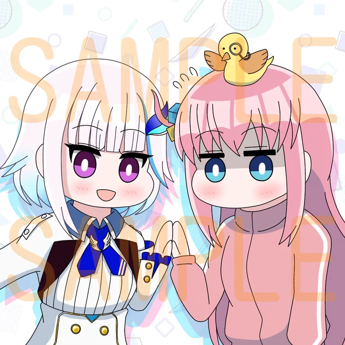 アイコンイラストのご依頼として、ぼっちちゃんとVtuberのリゼ・ヘルエスタさんを描かせていただきました!ありがとうございました 