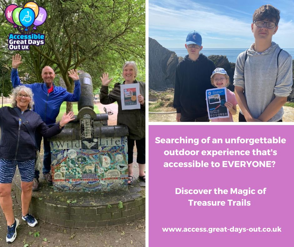 🌟 Join the adventure with <a href="/TreasureTrails/">Treasure Trails 🔎</a>! ♿ Explore wheelchair-friendly trails across the UK. Solve clues, have fun, and make memories—all accessible to everyone. Book now for an inclusive adventure!
🌐 agdo.uk
#AccessibleGreatDaysOutUK #TreasureTrails