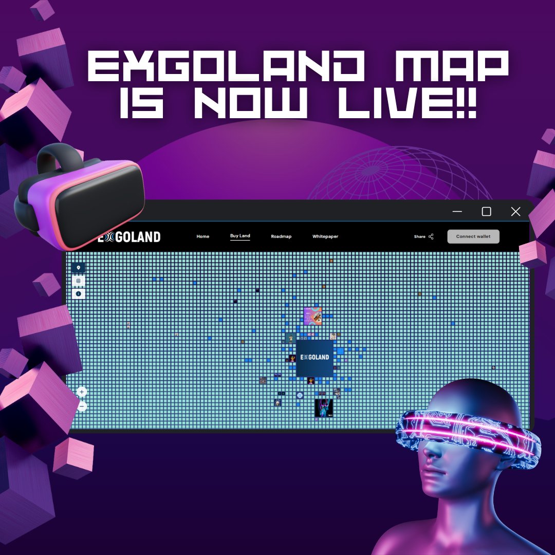 exgoland_io's tweet photo. 🚀🌌 EXGOLAND Map is LIVE! 🎉 Own a piece of the #metaverse with 100,000 #VirtualLands up for grabs! 🌍 Dive into #immersive landscapes 🏞️🏙️, engage with cutting-edge #AI tech 🤖, and connect with a #global community 🌐. Your virtual dreams await in #EXGOLAND! ✨ https://t.co/7YTSGDQUkS