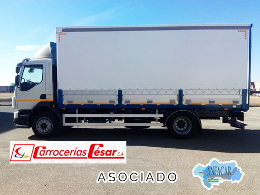 CARROCERIAS CESAR, S.A. (CACESA) asociado que se dedica al diseño, producción y montaje de carrocerías basculantes, fijas y contenedores, producción de cilindros hidráulicos, instalación de grúas, entre otros servicios.
📍 Los Palacios (Sevilla)
🔗 carroceriascesar.es