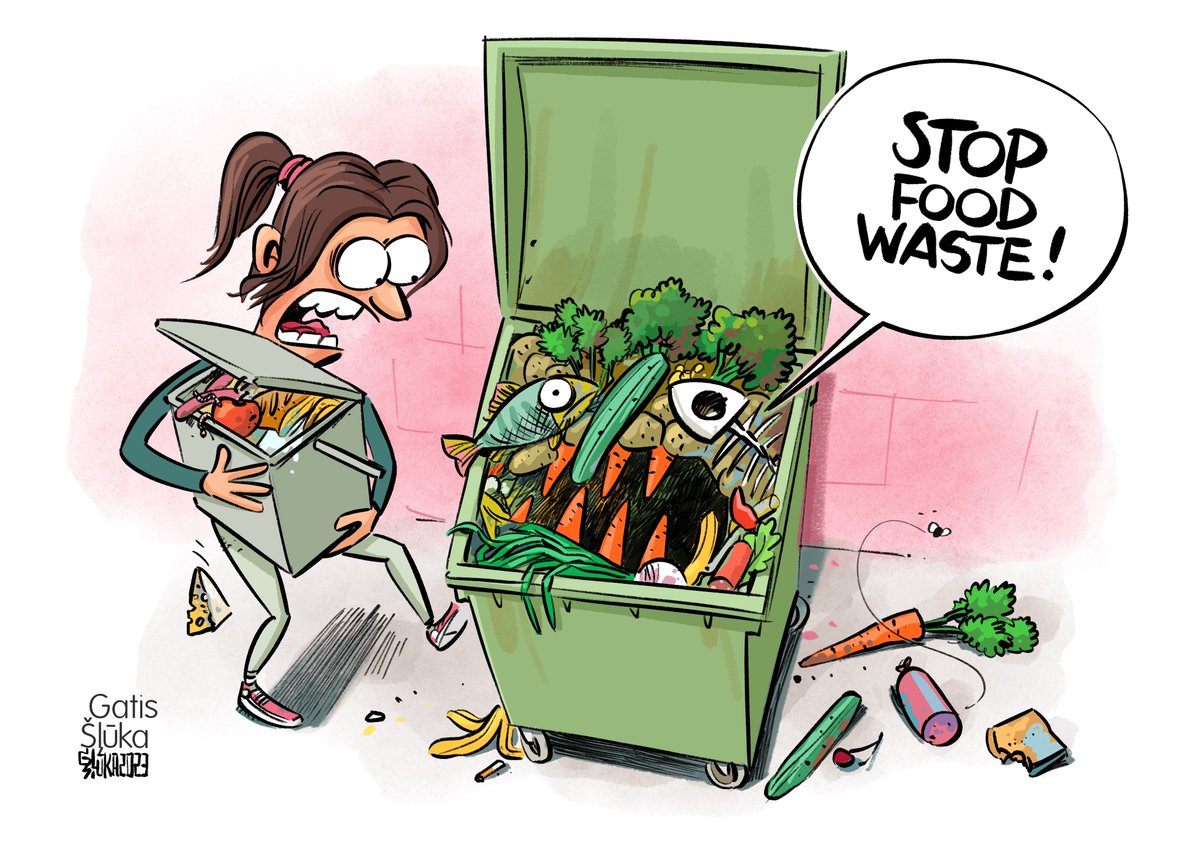 EU_ENV's tweet photo. Today is the International Day of Awareness of #FoodLoss &amp; #FoodWaste 🍽️🍎🧀

By reducing food waste, we fight #ClimateChange, preserve resources and increase space #ForNature &amp; biodiversity

Find 1️⃣8️⃣ tips to reduce food waste in your daily life: https://t.co/IXp56YRBGT

#IDAFLW https://t.co/SQ688Fbs0P