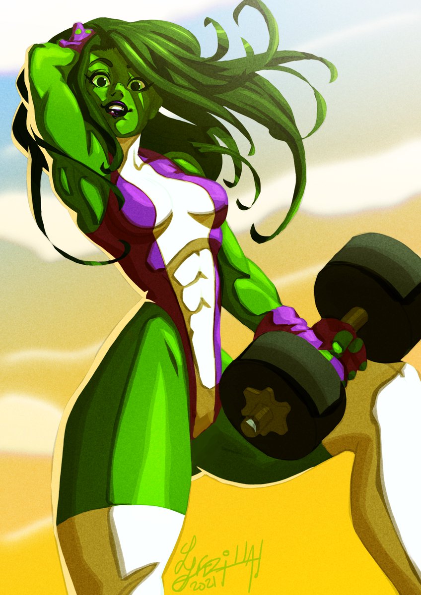 StudioFezilla's tweet photo. A She-Hulk I drew back in 2021! Still one of my fave faces I've drawn.
#fezilla #studiofezilla #digitalart #Marvel #MarvelComics #artwork #anime #artoftheday #artistic #FanArtFriday #arts #digitalpainting #digitaldrawing #digitalart #digitalillustration #xmen #shehulk #comics https://t.co/NVTPw5N2SP