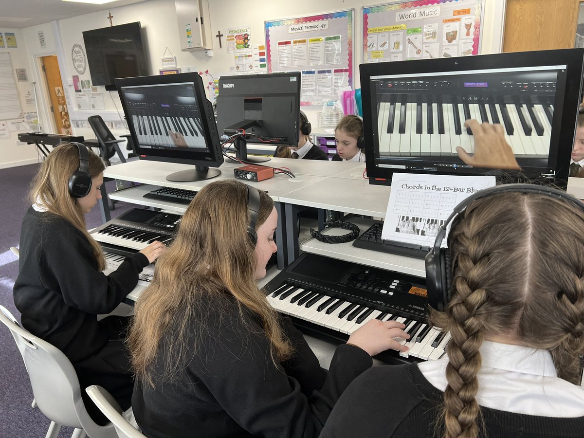 Year 8 have been learning to play the blues this morning. 🎶<a href="/holycrosschorl/">Holy Cross CHS</a>