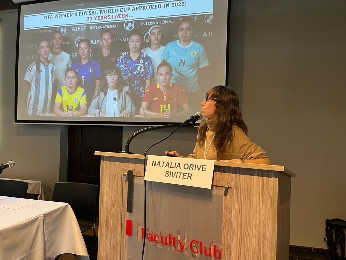 EUAthletes's tweet image. EU Athletes President Natalia Orive presented the story of building up AJFSF during the ‘Strengthening Athlete Power in Sport’ conference held in Leuven yesterday. #SAPIS