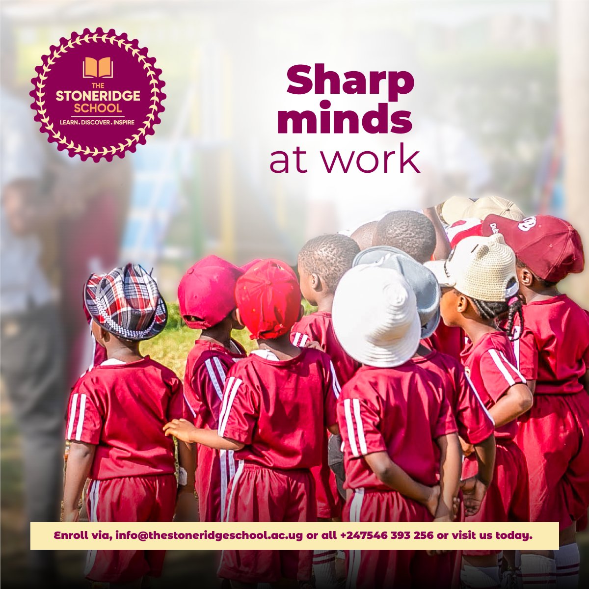 Stoneridge_Sch's tweet image. A sneak peek into our talented children gearing up for a filed activity.

We empower your children to participate in both class and outdoor activities.

Email us via info@thestoneridgeschool.ac.ug or call 0393 247546 for assistance. 

#VisitStoneridge #EnrolWithStoneridge