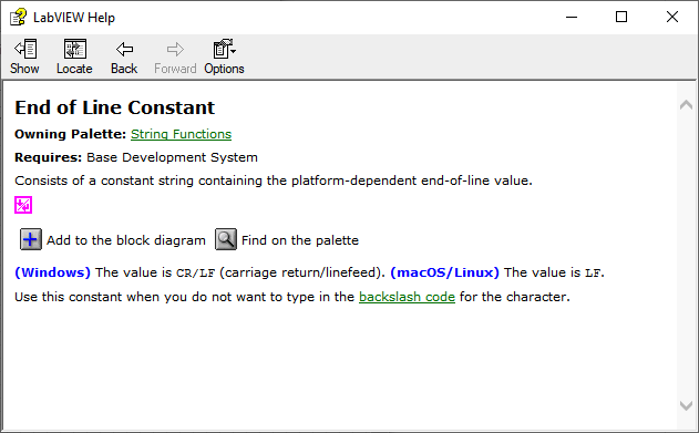 joerghampel's tweet image. It transpires that the EOL constant is supposed to work differently depending on the platform: On Windows it gives you CR/LF, but on Linux &amp;amp; Mac it only gives you LF. 

Not sure how I could have forgotten about this. But such is life...

#createbettersoftware @niglobal #labview🥺